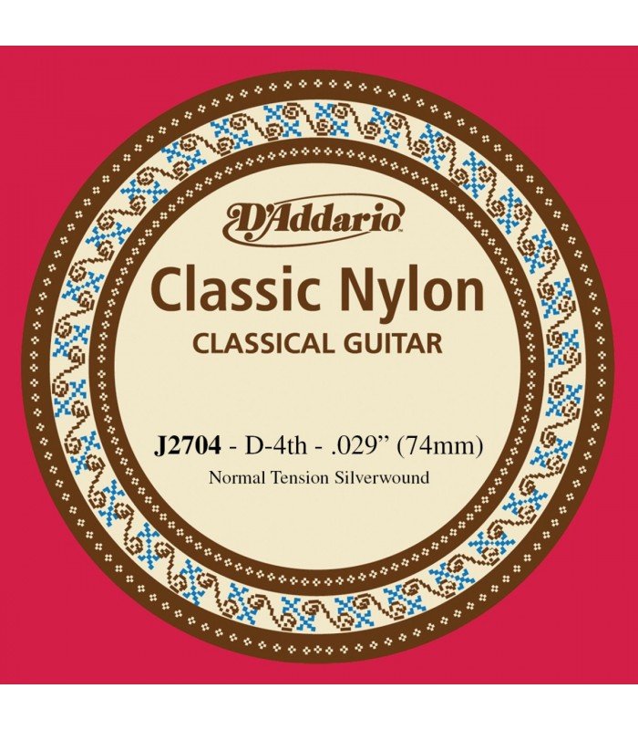 D'ADDARIO J2704 (RE) 4° CORDA SINGOLA PER CHITARRA CLASSICA