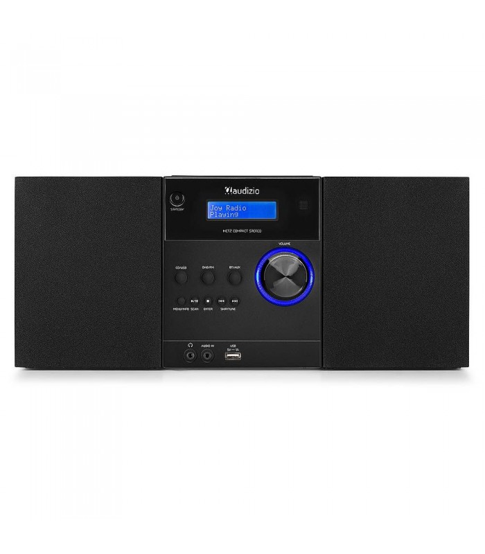 Audizio Metz Compact Stereo DAB,CD,BT Black