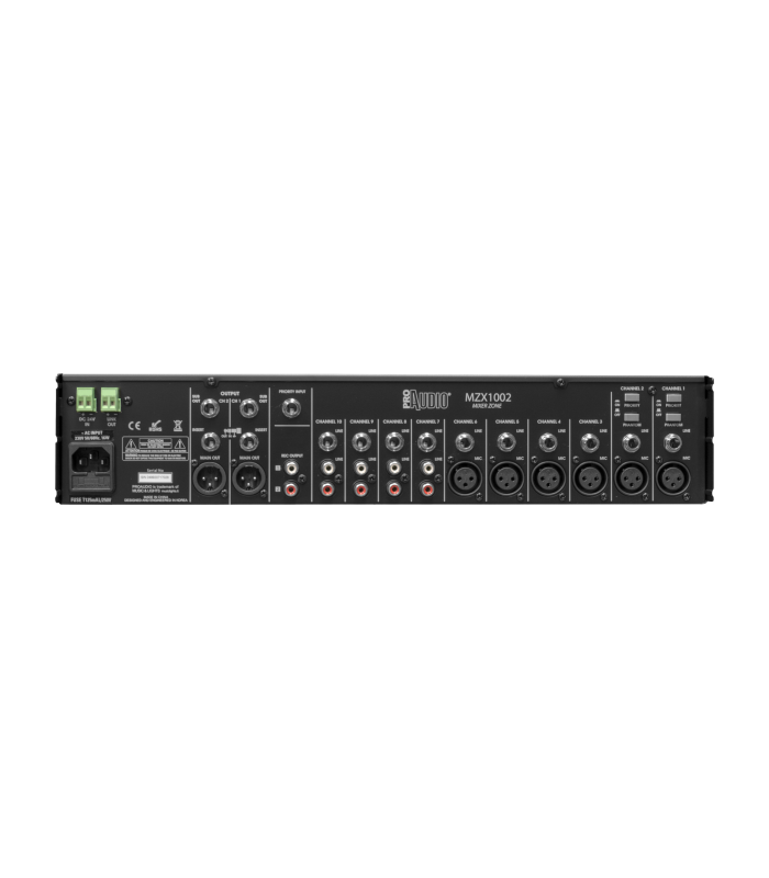 PROAUDIO MZX1002 MIXER PA 2 ZONE 10 INGRESSI