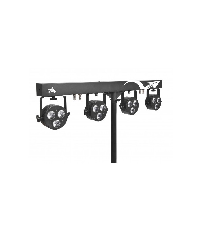SAGITTER SG LEDKITHP3C LED KIT 3x6W RGBW DMX CON PEDALIERA + BORSA