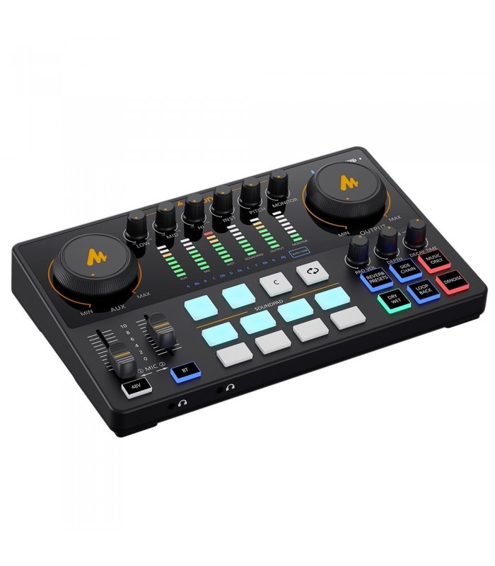 CONSOLE PORTATILE PER STREAMING LIVE E PODCAST PER COMPUTER E SMARTPHONE MAONO AME2