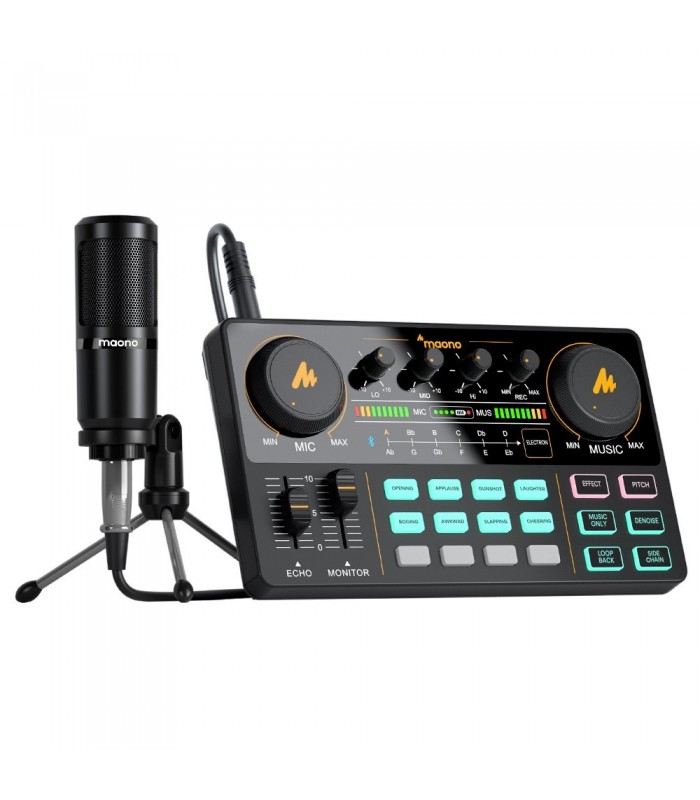 KIT PORTATILE PER LIVE STREAMING E PODCAST PER COMPUTER E SMARTPHONE MAONOCASTER LT AU-AM200-S1