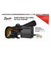 FENDER SQUIER AFFINITY STATOCASTER HSS PACK BROWN SUNBURST
