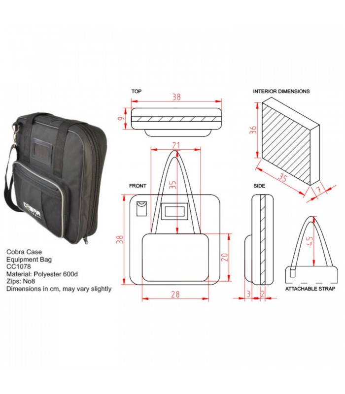 COBRA CC1078 BORSA PER MIXER 365x365x90mm