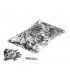 MagixFX metal confetti rectangles 55 x 17 mm - Silver
