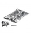 MagixFX metal confetti rectangles 55 x 17 mm - Silver