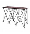 TAVOLO PER CONSOLLE DJ RICHIUDIBILE NERO 50x142