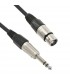 ZZIPP MEZZJ600 CAVO AUDIO XLR FEMMINA / JACK 6.3mm STEREO 6mt