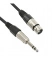 ZZIPP MEZZJ600 CAVO AUDIO XLR FEMMINA / JACK 6.3mm STEREO 6mt