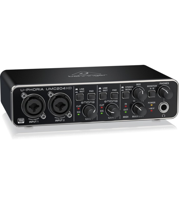 BEHRINGER UMC204HD UPHORIA SCHEDA AUDIO 2x4 MIDI/USB