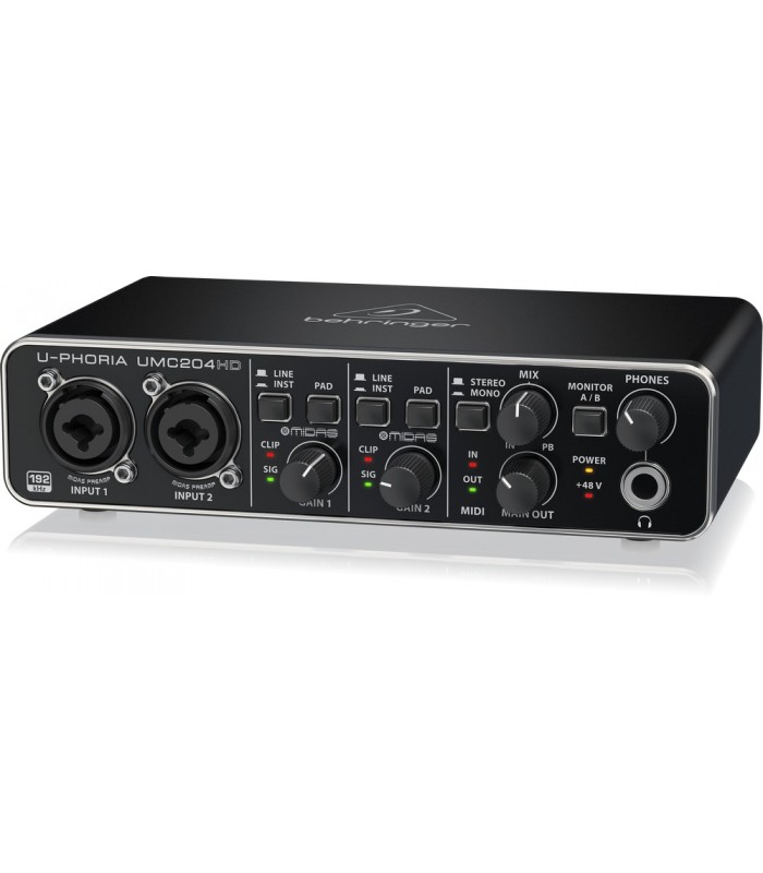 BEHRINGER UMC204HD UPHORIA SCHEDA AUDIO 2x4 MIDI/USB