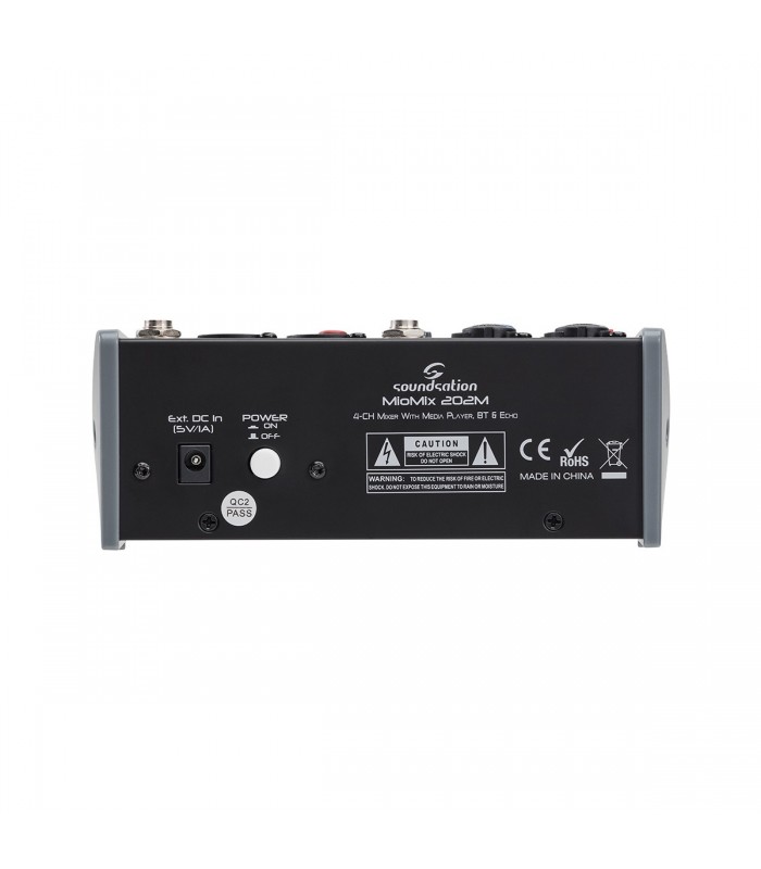 SOUNDSATION MIOMIX 202M MIXER AUDIO USB + BT + EFFETTO ECO