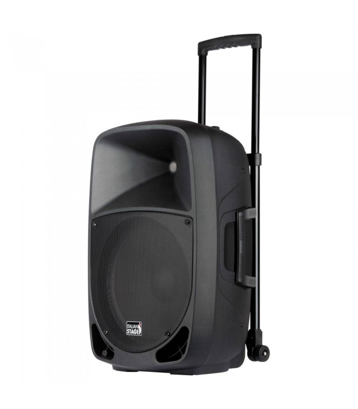ITALIAN STAGE IS FR15AWV2 CASSA PORTATILE A BATTERIA 15'' 200W 2X MIC USB MP3 BT