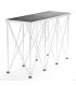 TAVOLO PER CONSOLLE DJ RICHIUDIBILE 50x142 h. 90cm