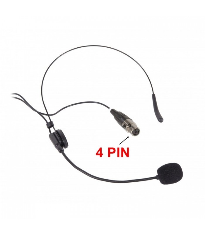 EIKON HCM25 V2 MICROFONO HEADSET ARCHETTO PER RADIOMICROFONI MINI XLR 4 PIN