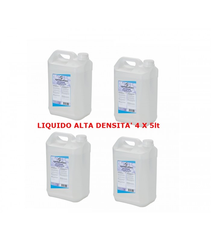 4X CENTOLIGHT SFHD05L LIQUIDO PER MACCHINA DEL FUMO ALTA DENSITA' 5 LITRI