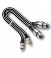AUDIODESIGN VX212 1,5 CAVO 2x XLR FEMMINA / 2x RCA MASCHIO 3mt