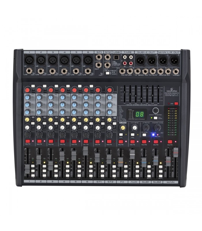 SOUNDSATION ALCHEMIX 602UFX MIXER 10 CANALIE CON EFFETTI VOCE