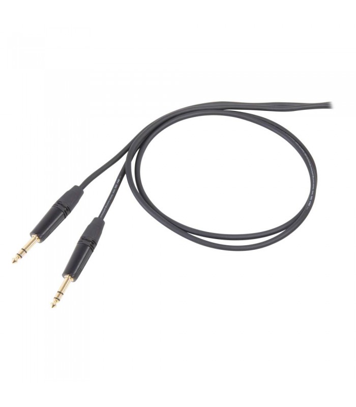 DIE HARD DHS140LU1 CAVO AUDIO PROFESSIONALE  JACK STEREO 6.3MM / JACK STEREO 6.3MM 1MT
