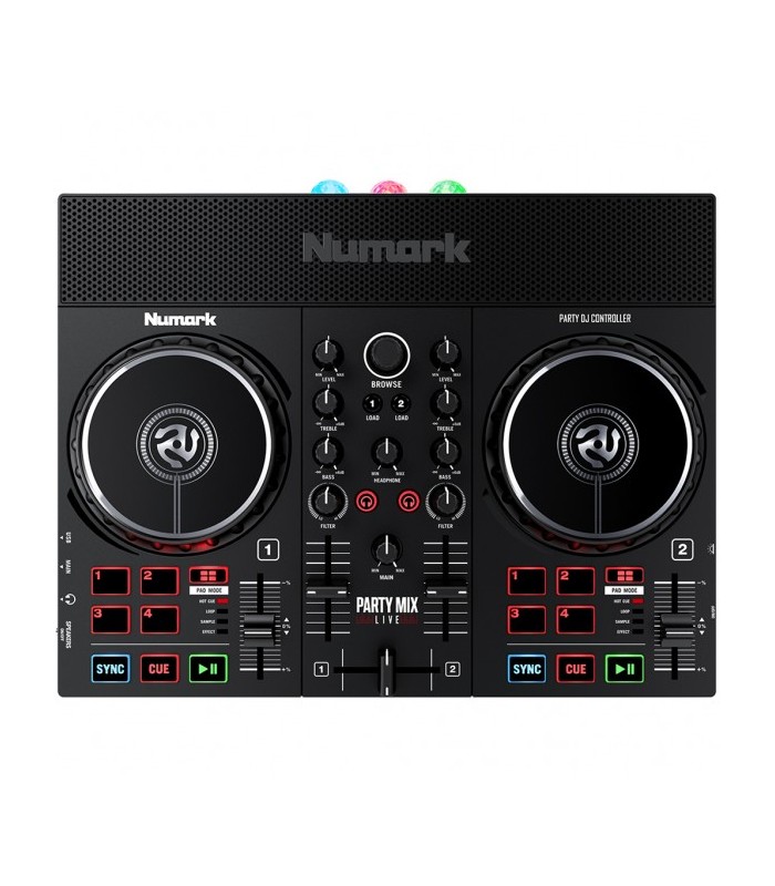 NUMARK PARTY MIX LIVE CONTROLLER DJ 2 CANALI CON EFFETTI LUCE