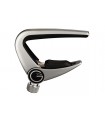 G7TH NEWPORT 6 STRING SILVER CAPO CAPOTASTO PER CHITARRA ACUSTICA CROMATO