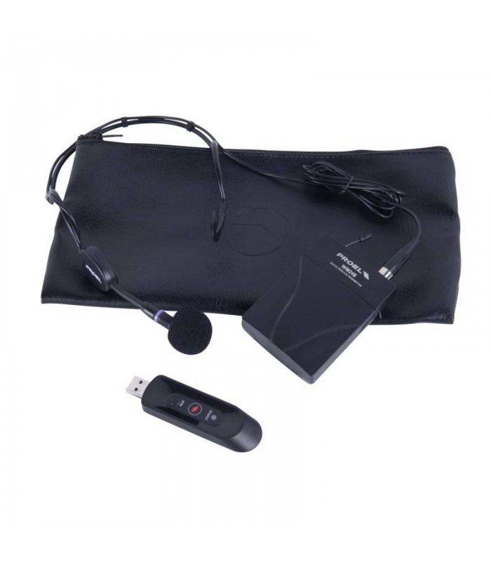 PROEL U24B MICROFONO USB WIRELLES ARCHETTO + BODYPACK PC APPLE IOS ANDROID