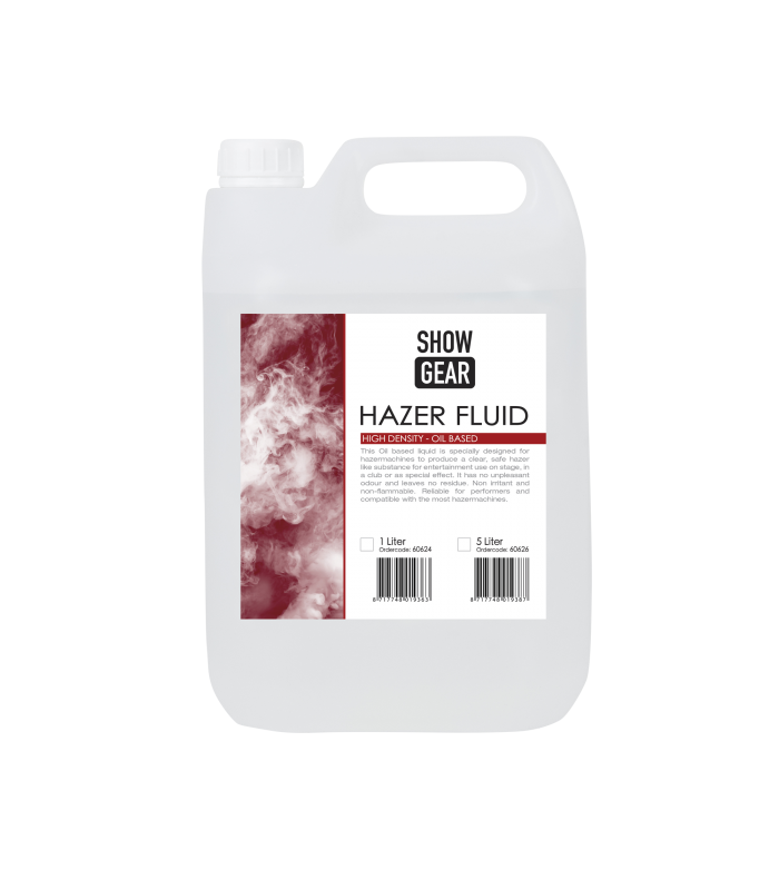 SHOWGEAR HAZER FLUID 60626 LIQUIDO PER MACCHINA DELLA NEBBIA HAZER A BASE  DI OLIO