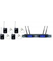 AUDIODESIGN PMU D440 SET RADIOMICROFONO DIVERSITY + 4 BODYPACK CON ARCHETTO