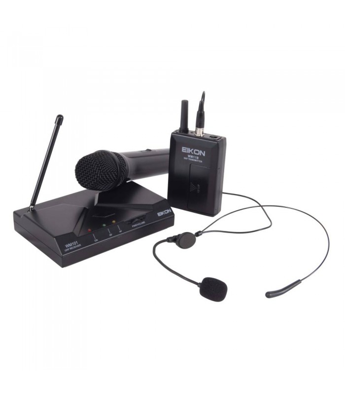 EIKON WM101KIT V2 RADIOMICROFONO UHF CON ARCHETTO E GELATO