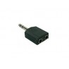 PROEL  AT170 Adattatore  2 prese jack stereo 6.3 / spina jack stereo 6.3