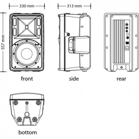 DIFFUSORE LIVE10A  300WATT 10'' - DAD