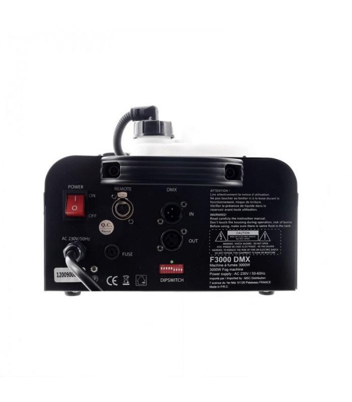 BOOMTONE DJ F3000 DMX MACCHINA DEL FUMO 3000W DMX