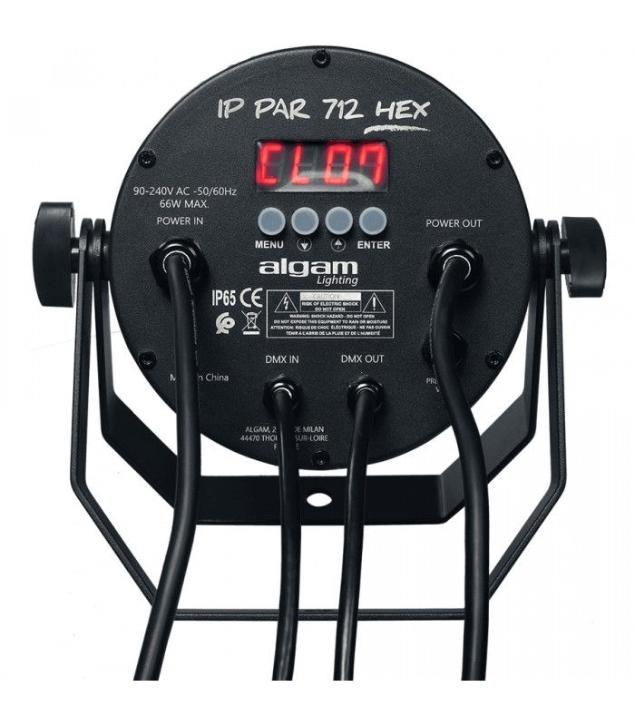 Algam Lighting IP-PAR-712-HEX Proiettore Par LED per Esterni DMX
