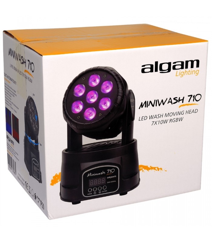 Algam Lighting MINIWASH 710 Wash Testa Mobile LED RGBW 7x10W