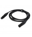 DAP AUDIO FLX09 DMX AES EBU CAVO DMX DA 1,5MT XLR/M 3P a XLR/F 3P