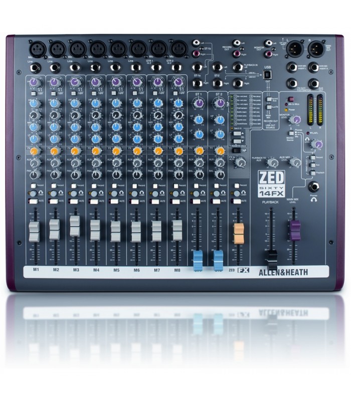 ALLEN & HEATH ZED60 14FX MIXER PASSIVO USB CON EFFETTI VOCE