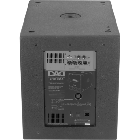 SUBWOOFER  LIVE15SA 600WATT 15'' - DAD