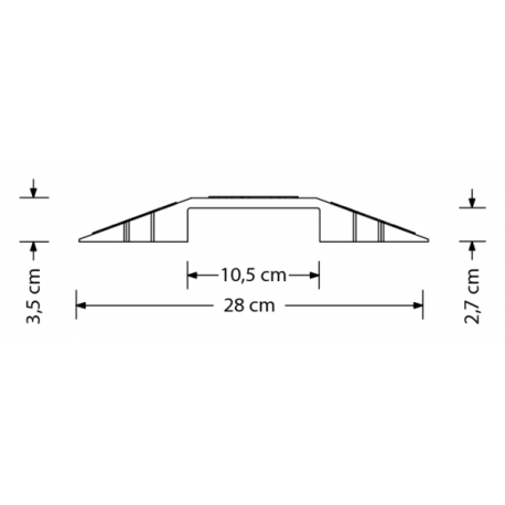 PROTRUSS CC125 PEDANA PASSACAVI CARRABILE 