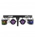 beamZ Partybar12 2x PARstrobe+2 x Derby