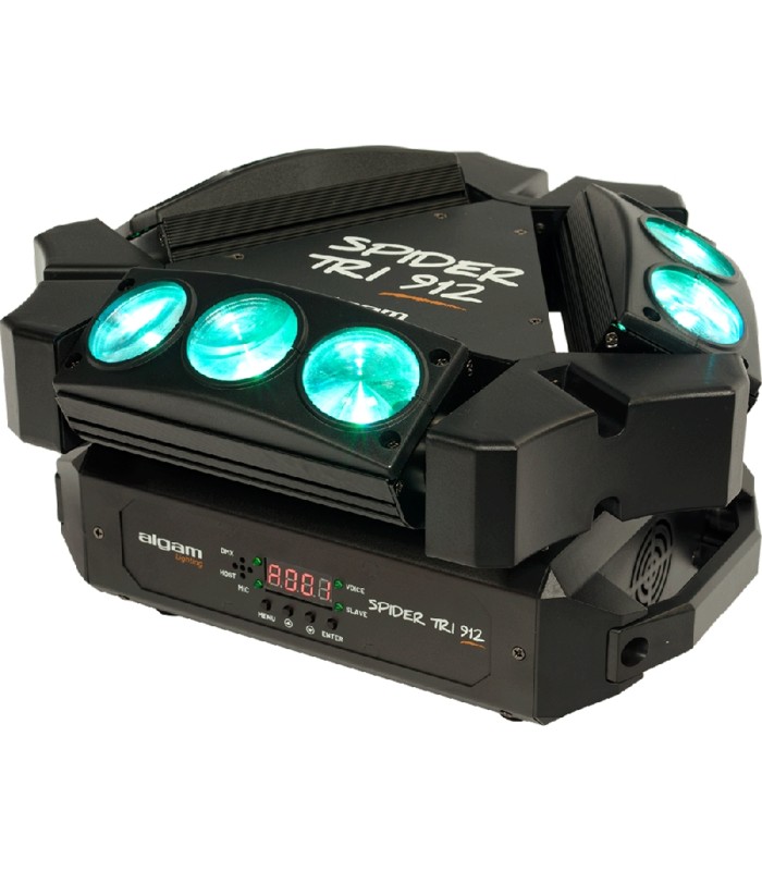 Algam Lighting SPIDER-TRI-912 Mini Barre Motorizzate Beam 9x12W
