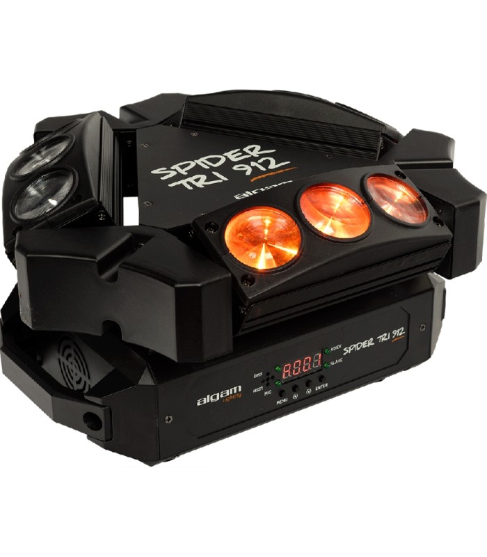Algam Lighting SPIDER-TRI-912 Mini Barre Motorizzate Beam 9x12W