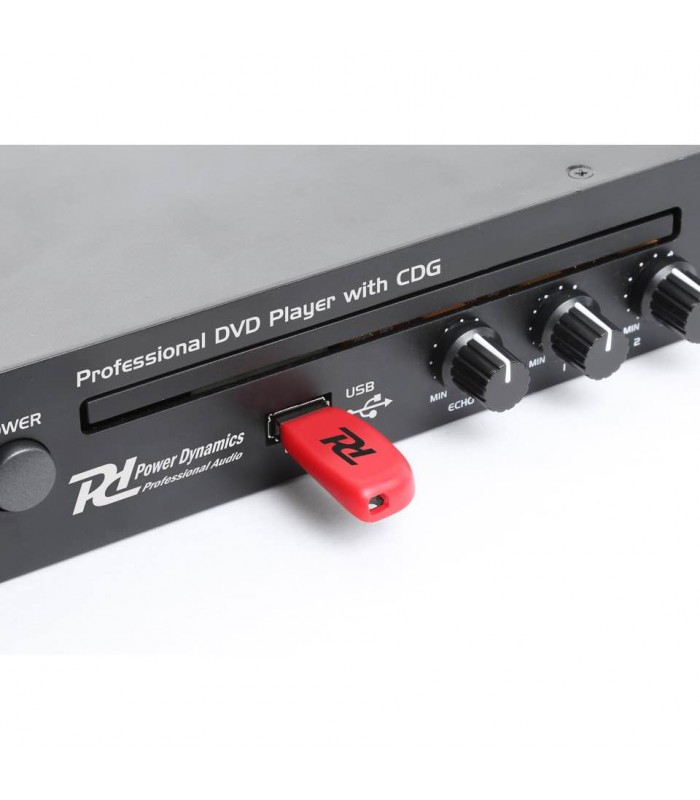 Power Dynamics PDC150 19DVD/CD player incl remote