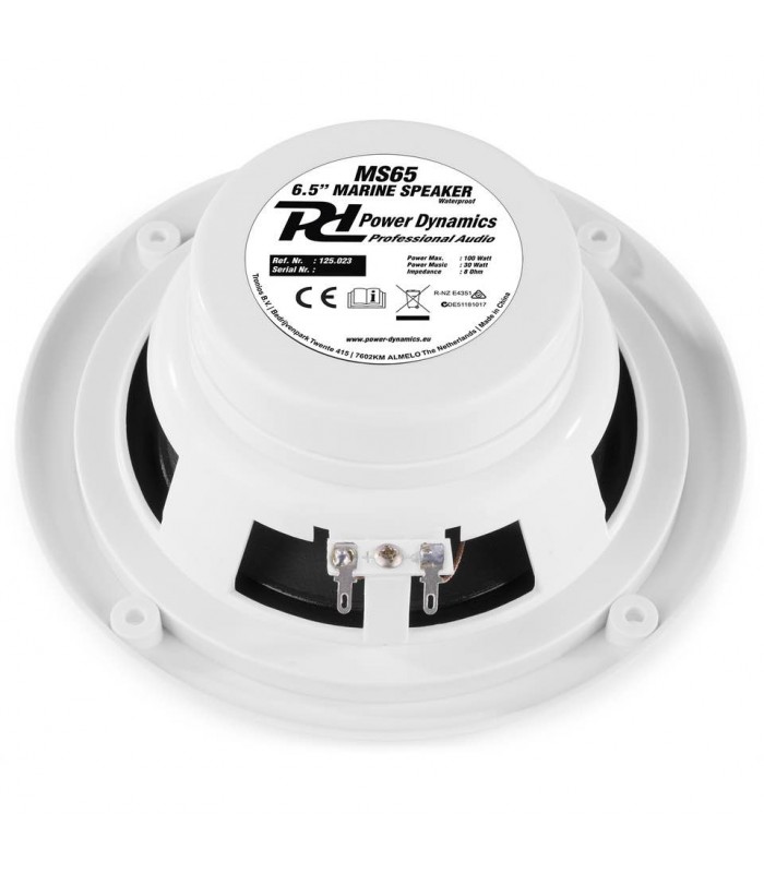 Power Dynamics MS65 Marine Speaker 6.5100W 2-way