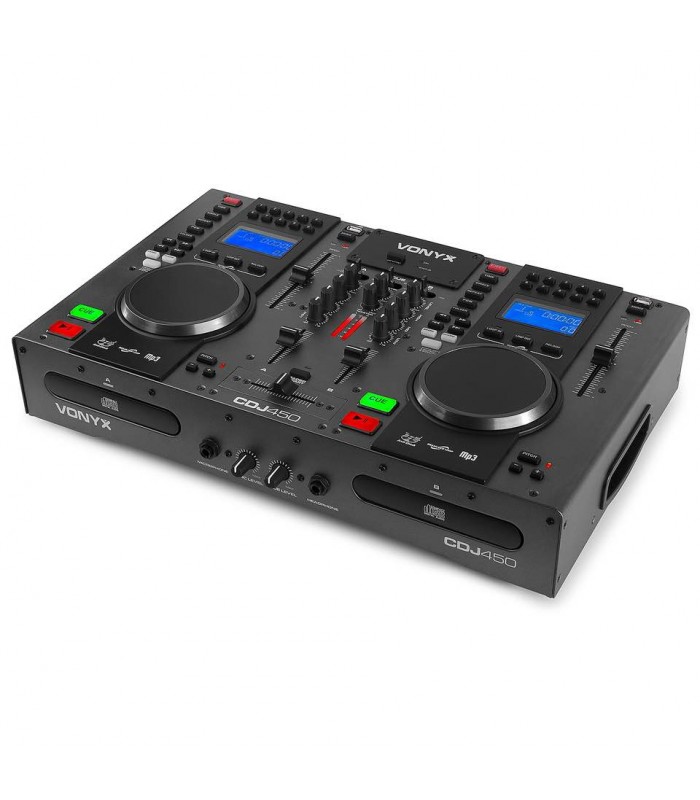 Vonyx CDJ450 Double CD/MP3/USB, BT Statio