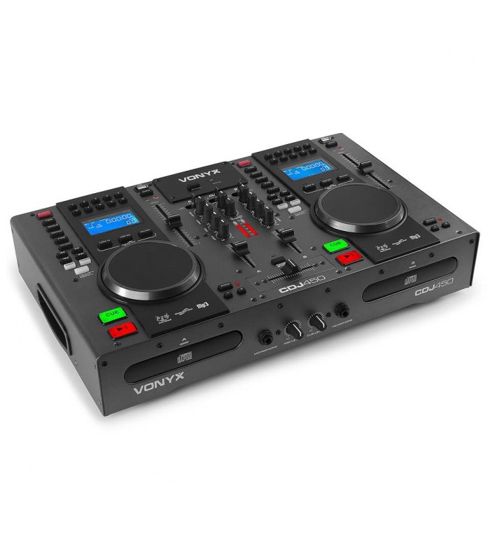 Vonyx CDJ450 Double CD/MP3/USB, BT Statio