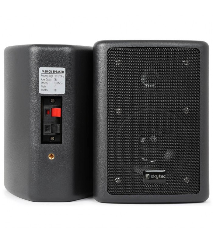 Power Dynamics ODS40B Speaker Set 4 75W Black