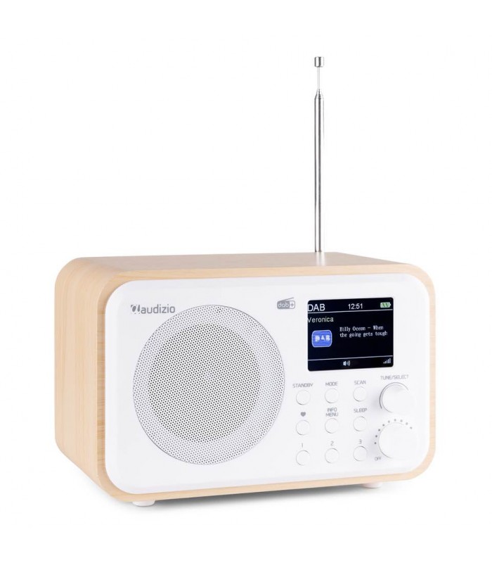 Audizio Milan DAB+ Radio BT FM Batt White