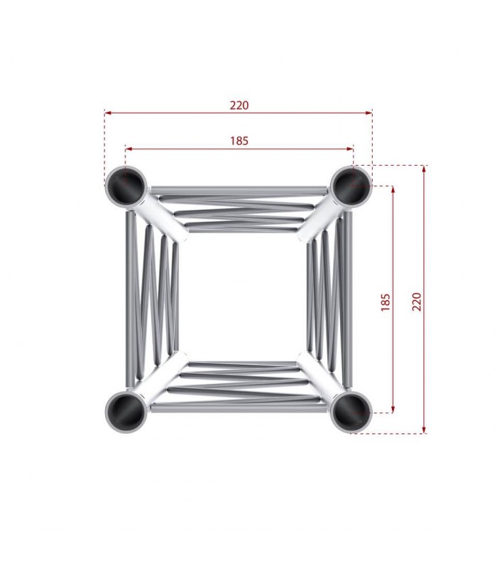 beamZPro P24-L50 DECO Truss Quadra 0,5m+cpl