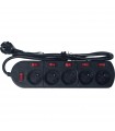 Algam Lighting MULTI 55 S Multipresa 5 Posti Interruttori Individuali