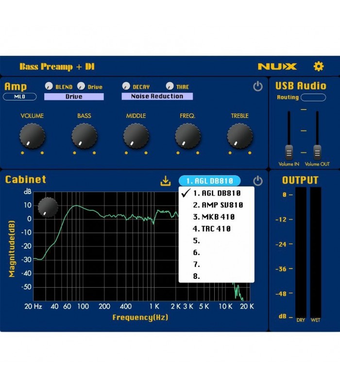 BASS PREAMP + DI NUX NBP-5 MLD SIGNATURE